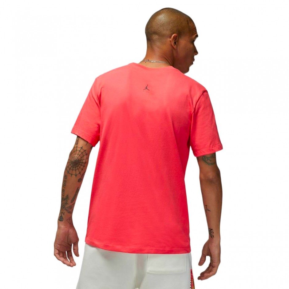 Ανδρική Κοντομάνικη Μπλούζα JORDAN M J FLT MVP SS WORDMARK CREW Κοραλί DQ7366-850 