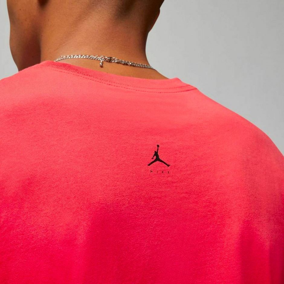 Ανδρική Κοντομάνικη Μπλούζα JORDAN M J FLT MVP SS WORDMARK CREW Κοραλί DQ7366-850 