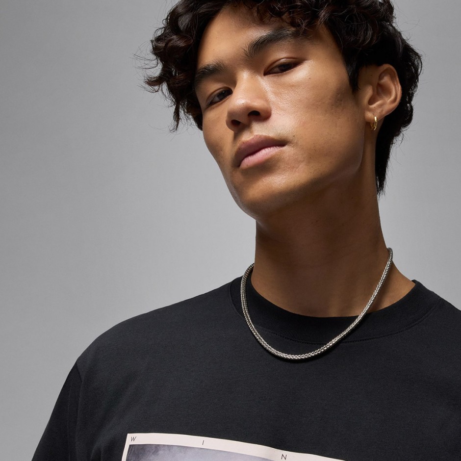 Ανδρικό T-Shirt Μαύρo - Jordan