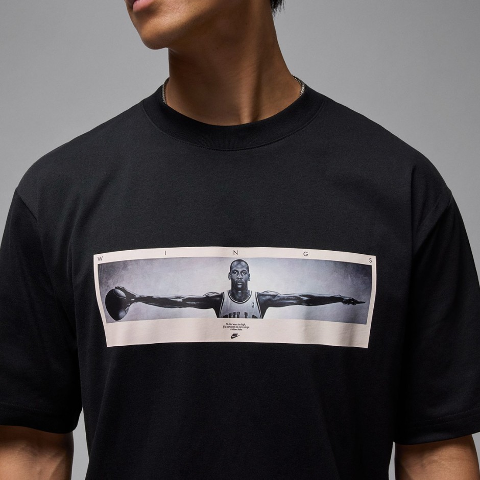 Ανδρικό T-Shirt Μαύρo - Jordan