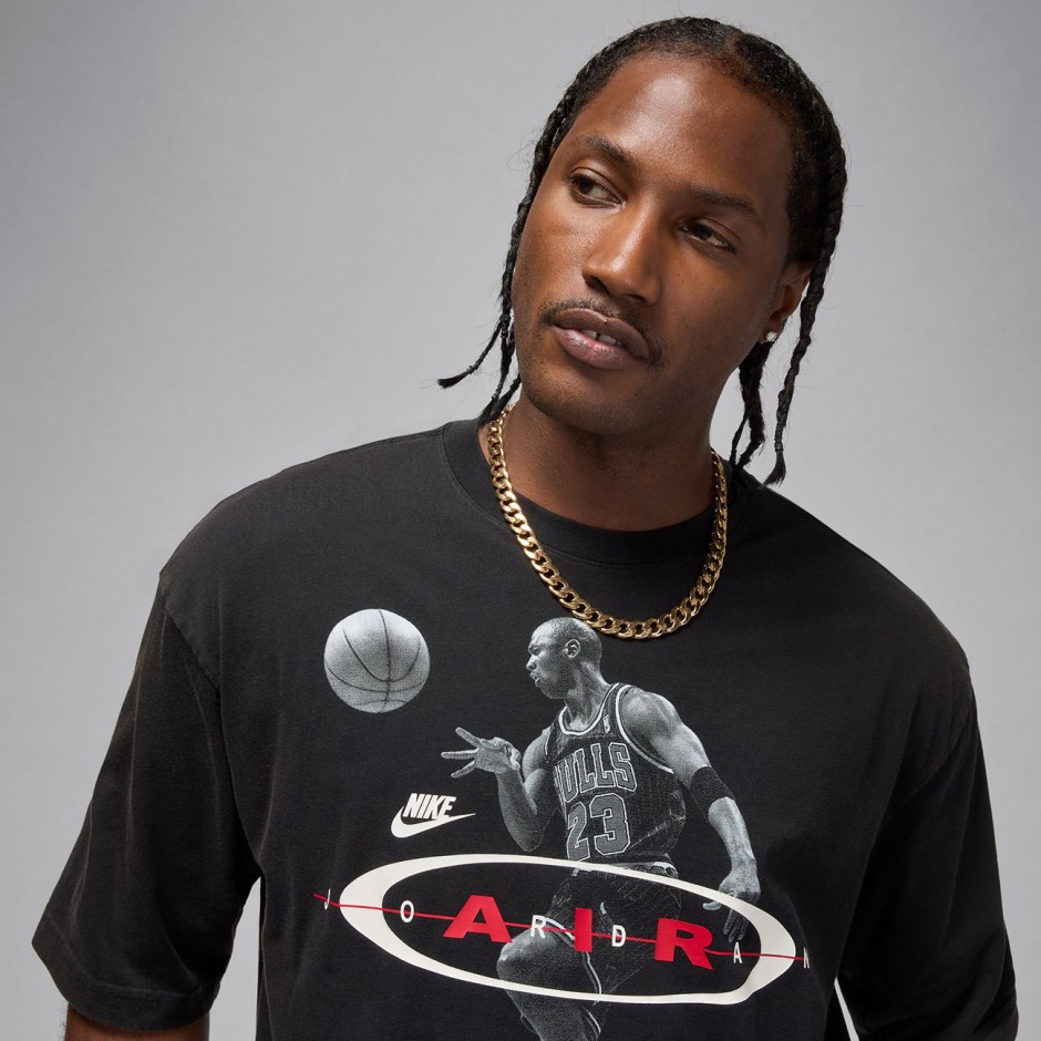Ανδρικό T-Shirt Μαύρο - Jordan Brooklyn