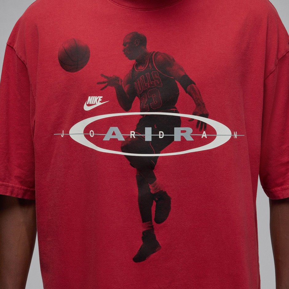 Ανδρικό T-Shirt Μπορντό - Jordan Brooklyn