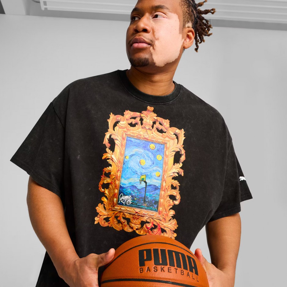 PUMA DYLAN EXHIBIT TEE II 630672-01 Black