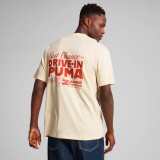 Ανδρικό T-Shirt Εκρού - PUMA Graphics Drive-In Εικόνα 0