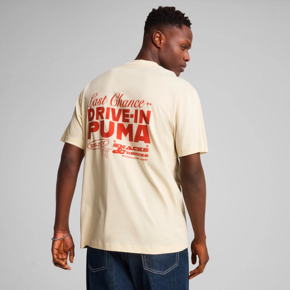 Ανδρικό T-Shirt Εκρού - PUMA Graphics Drive-In