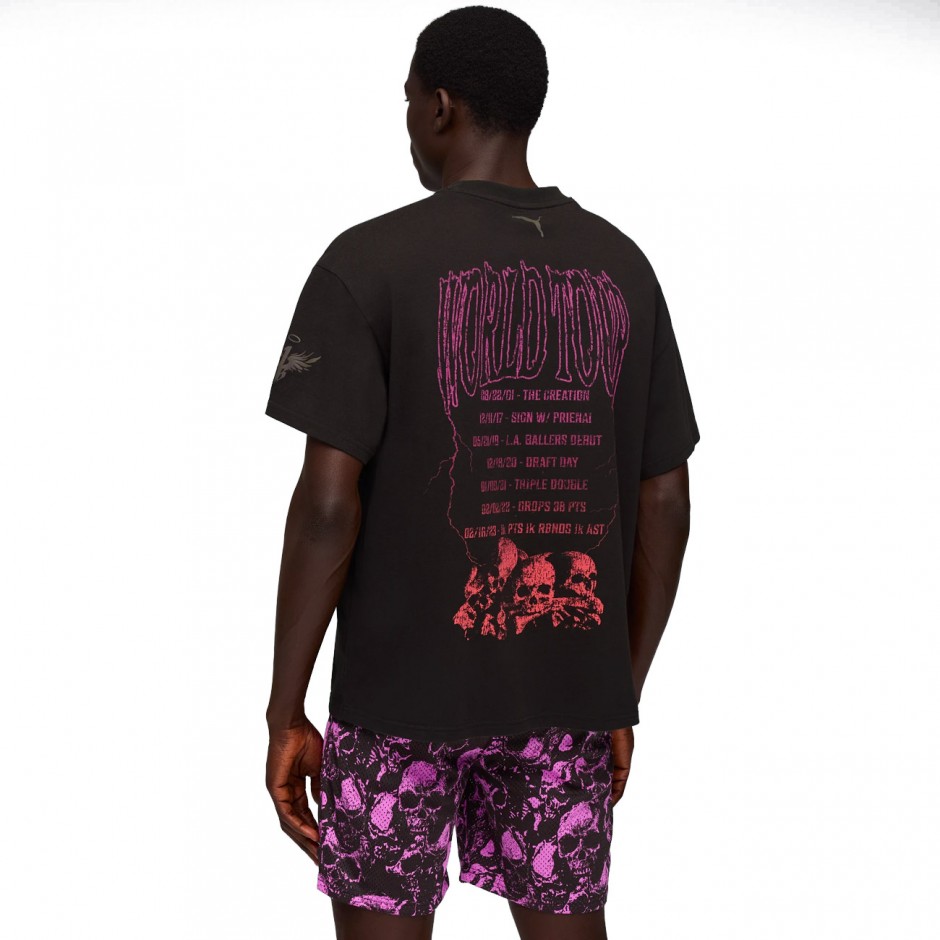 Ανδρικό T-Shirt Μαύρο - PUMA LaMelo World Tour-nament