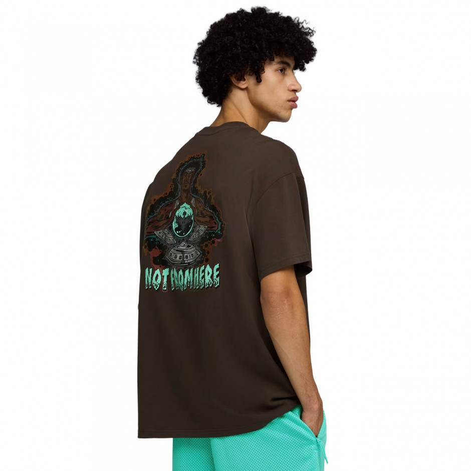 Ανδρικό T-Shirt Μαύρο - PUMA Melo World Oversized