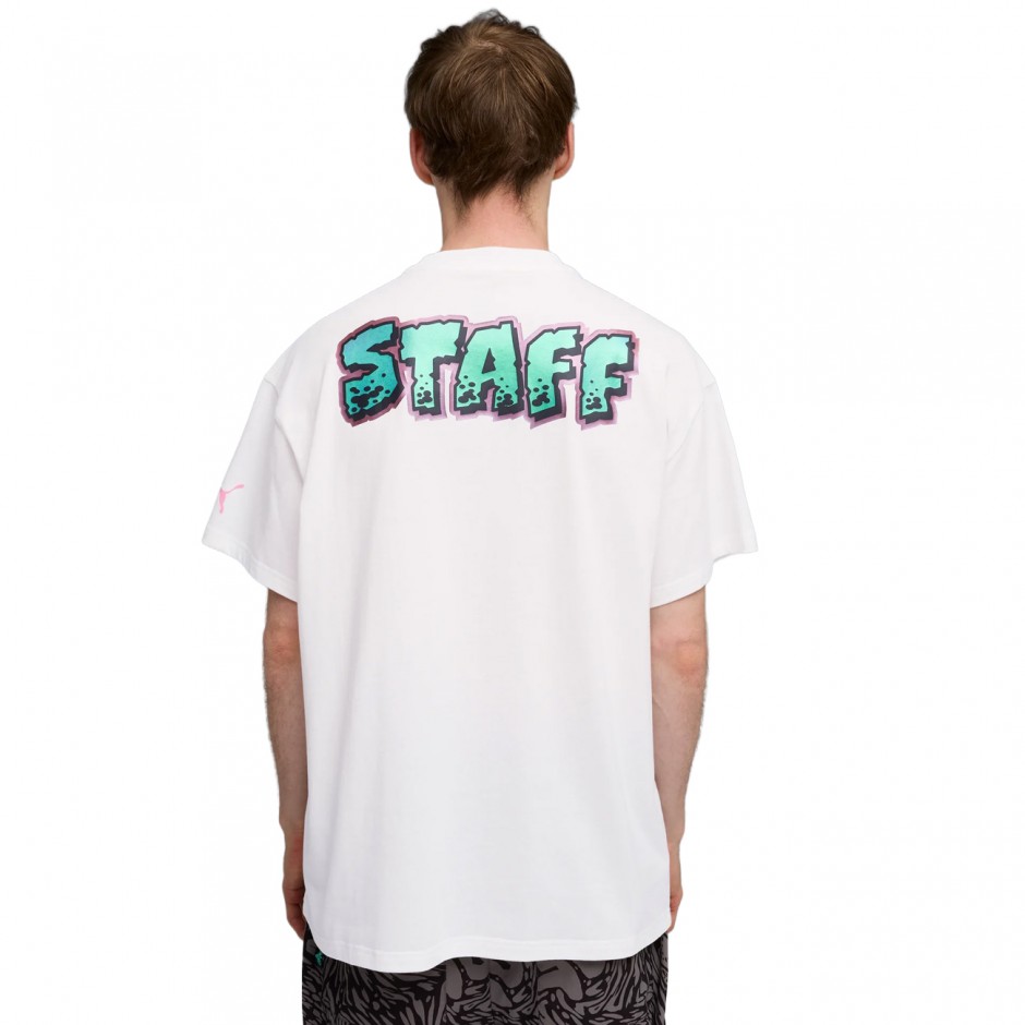 Ανδρικό T-Shirt Λευκό - PUMA Melo World II Oversized