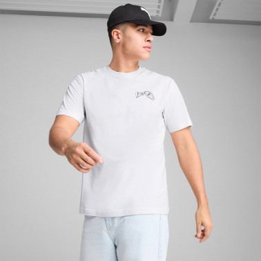 PUMA GRAPHICS HOTEL RELAXED TEE 629636-02 White