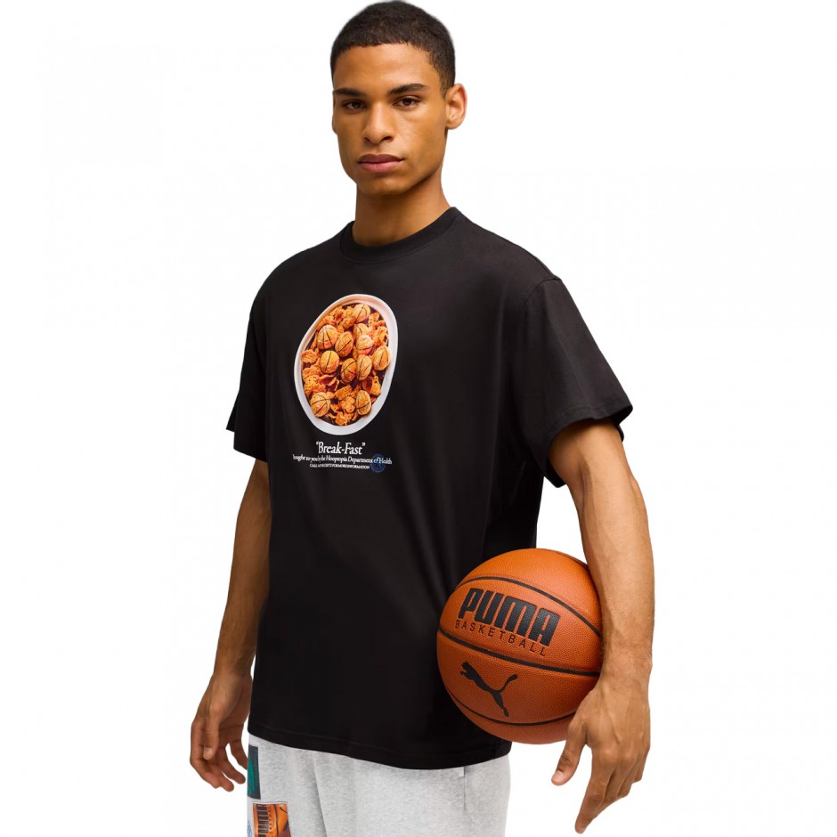 PUMA HOOPTOPIA BREAK FAST TEE 632881-01 Black