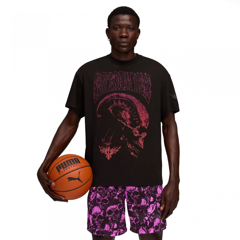 Ανδρικό T-Shirt Μαύρο - PUMA LaMelo World Tour-nament