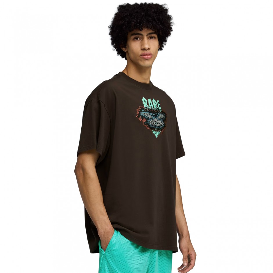 Ανδρικό T-Shirt Μαύρο - PUMA Melo World Oversized