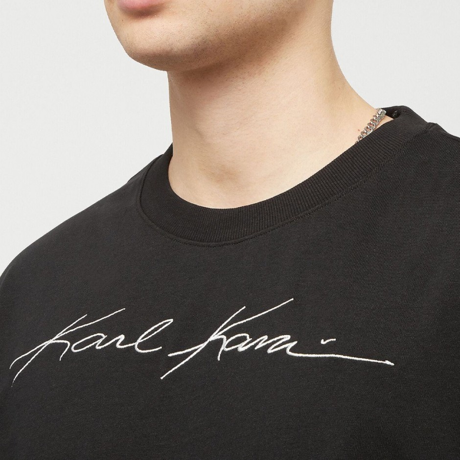 Ανδρικό T-Shirt Μαύρο - Karl Kani Autograph Heavy Jersey Boxy