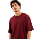 Ανδρικό T-Shirt Μπορντό - Karl Kani Small Signature Essential Pinstripe Εικόνα 1