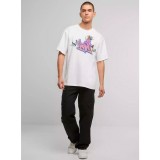 KARL KANI WOVEN SIGNATURE AIRBRUSH AMOR TEE KM251-018-1-WHITE White Image 1
