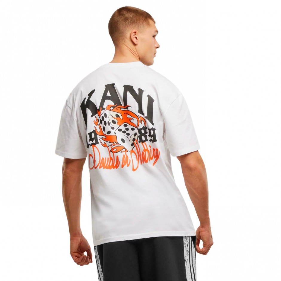 Ανδρικό T-Shirt Λευκό - Karl Kani Dice Print