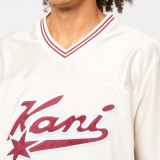 Ανδρικό T-Shirt Μπεζ - Karl Kani Varsity Star Jersey Εικόνα 1