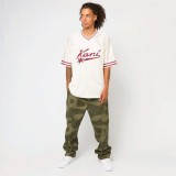 Ανδρικό T-Shirt Μπεζ - Karl Kani Varsity Star Jersey Εικόνα 3