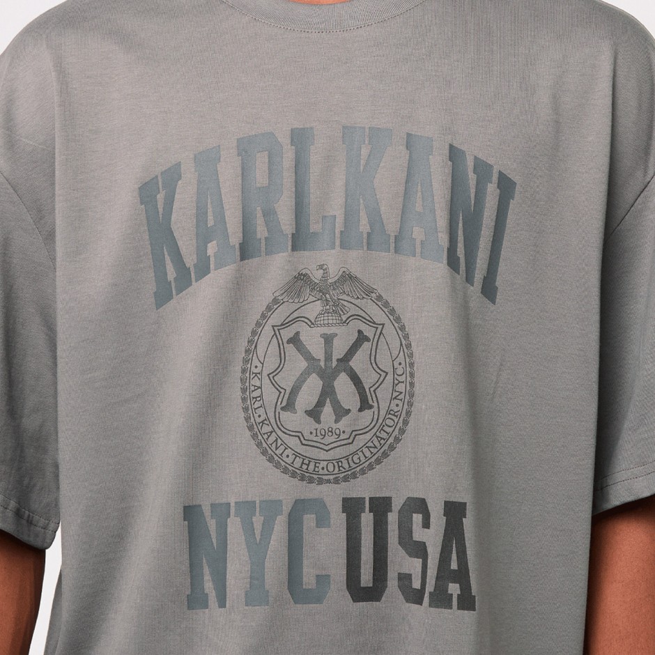 Ανδρικό T-Shirt Γκρι - Karl Kani USA Boxy