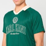 Ανδρικό T-Shirt Πράσινο - Karl Kani Shadow Pinstripe Soccer Jersey Εικόνα 1