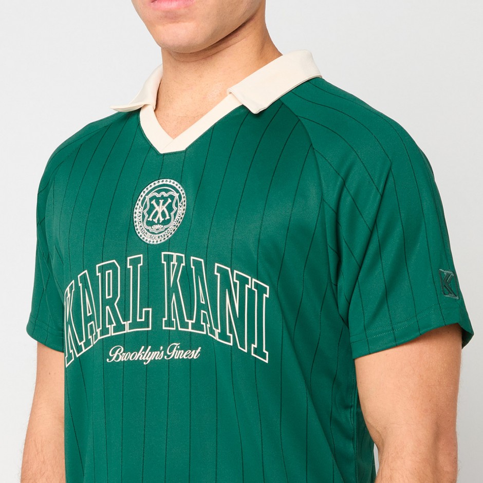 Ανδρικό T-Shirt Πράσινο - Karl Kani Shadow Pinstripe Soccer Jersey