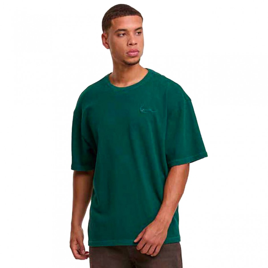 Ανδρικό T-Shirt Πράσινο - Karl Kani Signature Washed Oversized