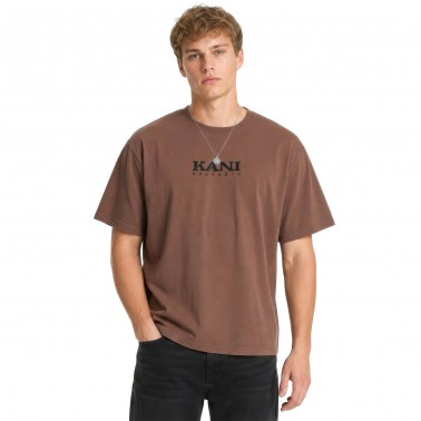 Ανδρικό T-Shirt Καφέ - Karl Kani Retro Stencil Boxy