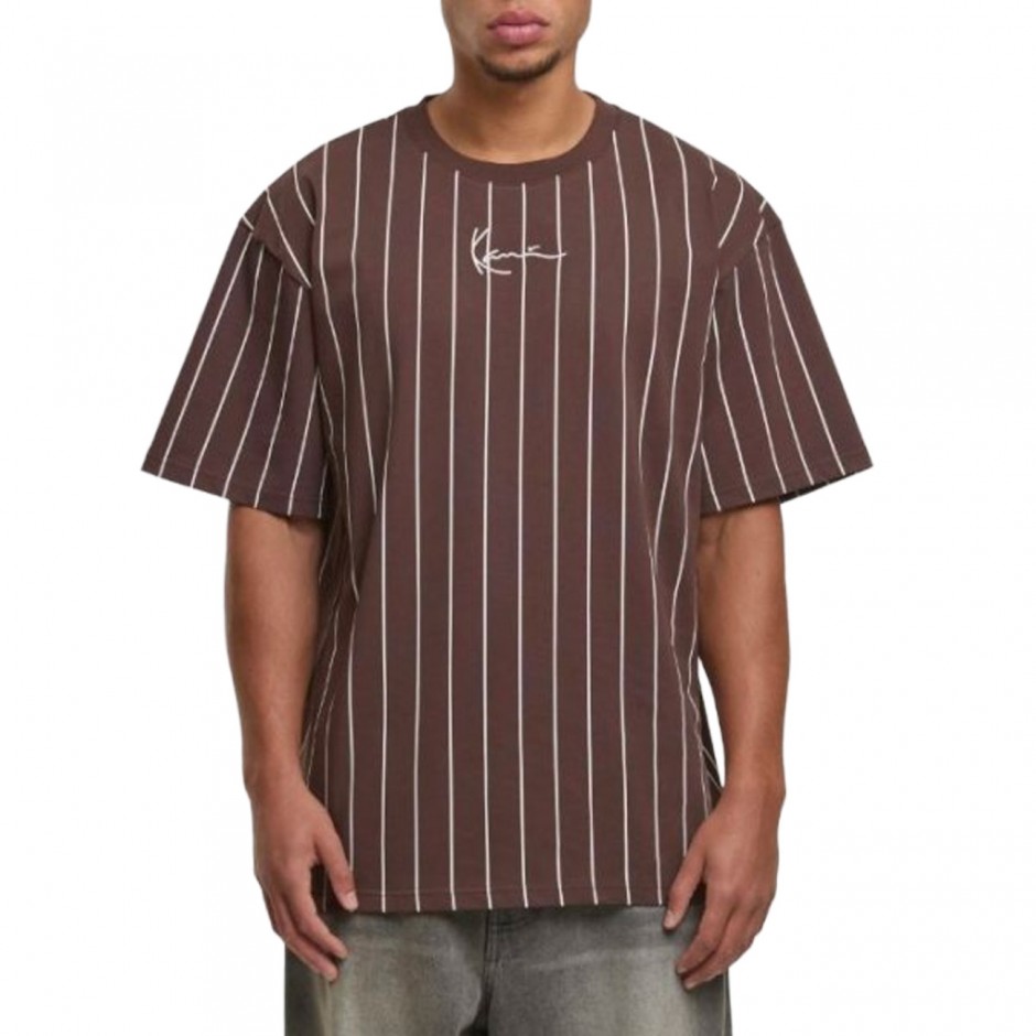 Ανδρικό T-Shirt Καφέ - Karl Kani Small Signature Essential