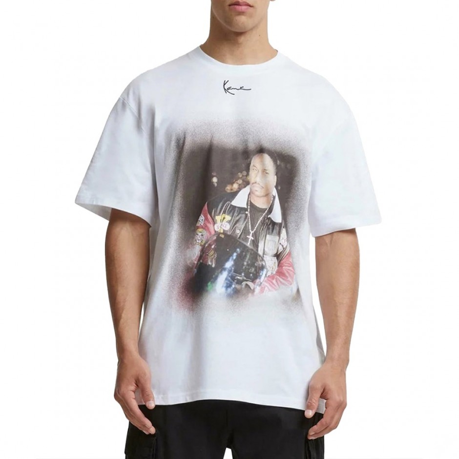 Ανδρικό T-Shirt Λευκό - Karl Kani Tiny Signature Print
