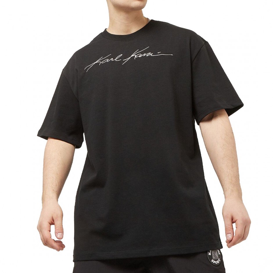 Ανδρικό T-Shirt Μαύρο - Karl Kani Autograph Heavy Jersey Boxy