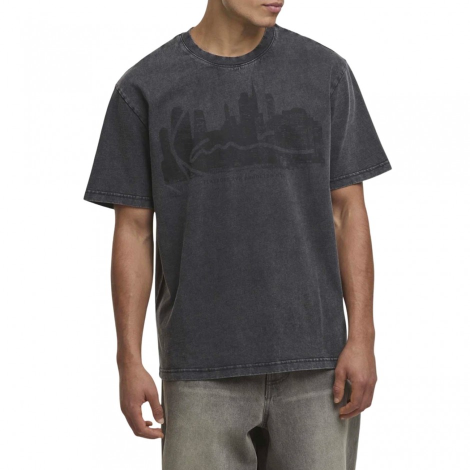 Men's T-Shirt Black - Karl Kani Signature Oversized