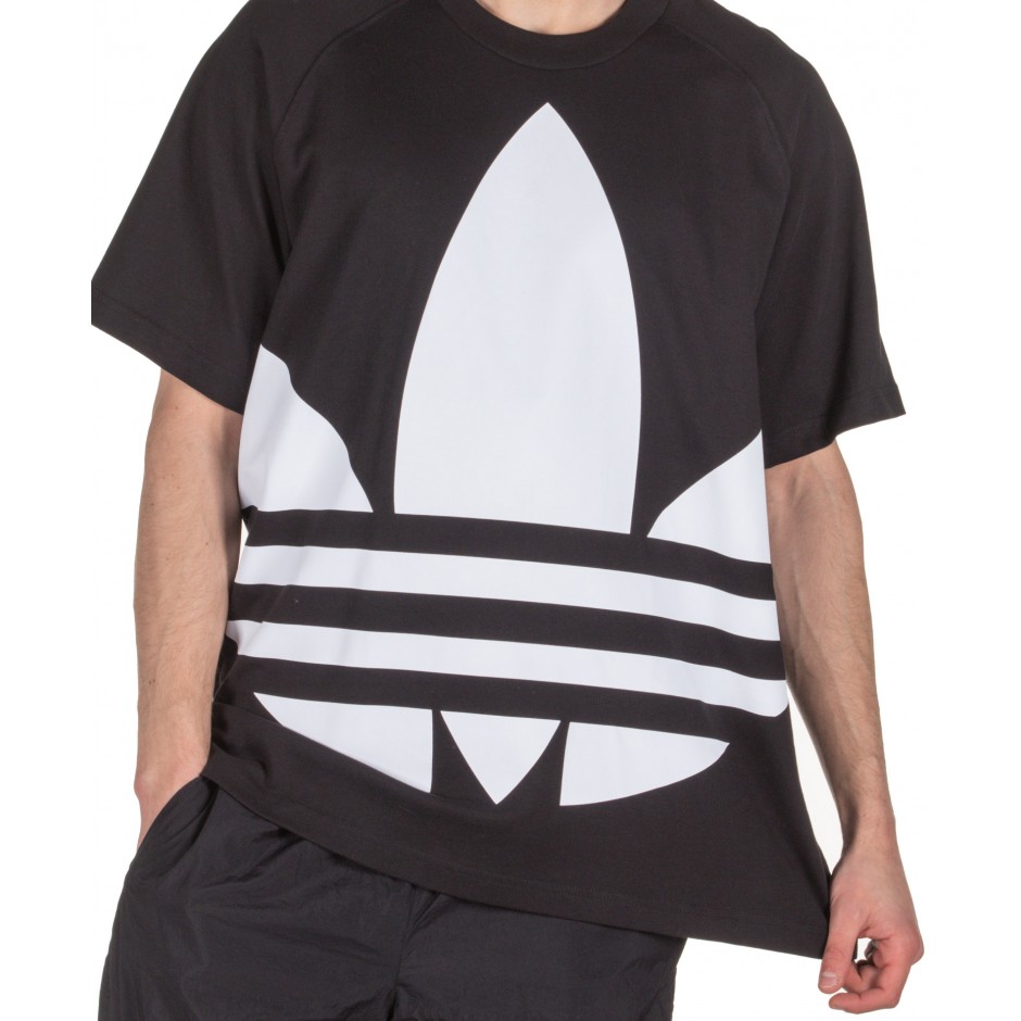adidas Originals BIG TREFOIL BOXY TEE FM9904 Μαύρο