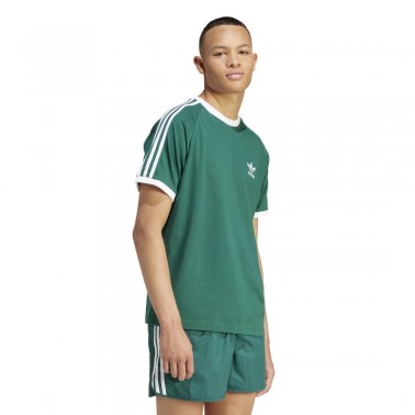 Ανδρικό T-Shirt Πράσινο - adidas Originals Adicolor Classics 3-Stripes