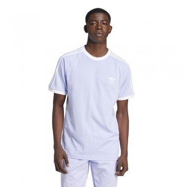 Ανδρικό T-Shirt Λιλά - adidas Originals Adicolor Classics 3-Stripes