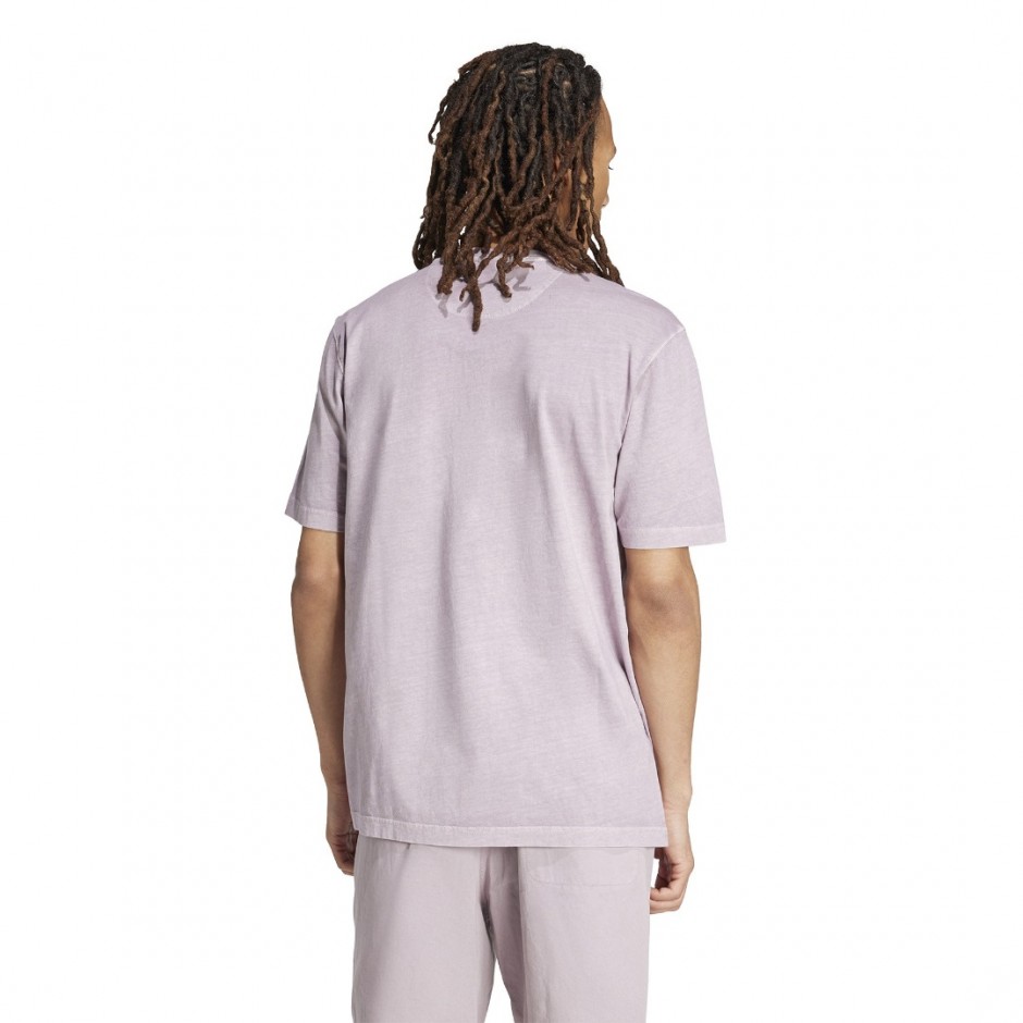 Ανδρικό T-Shirt Μωβ - adidas Originals Trefoil Essentials+ Dye Pocket