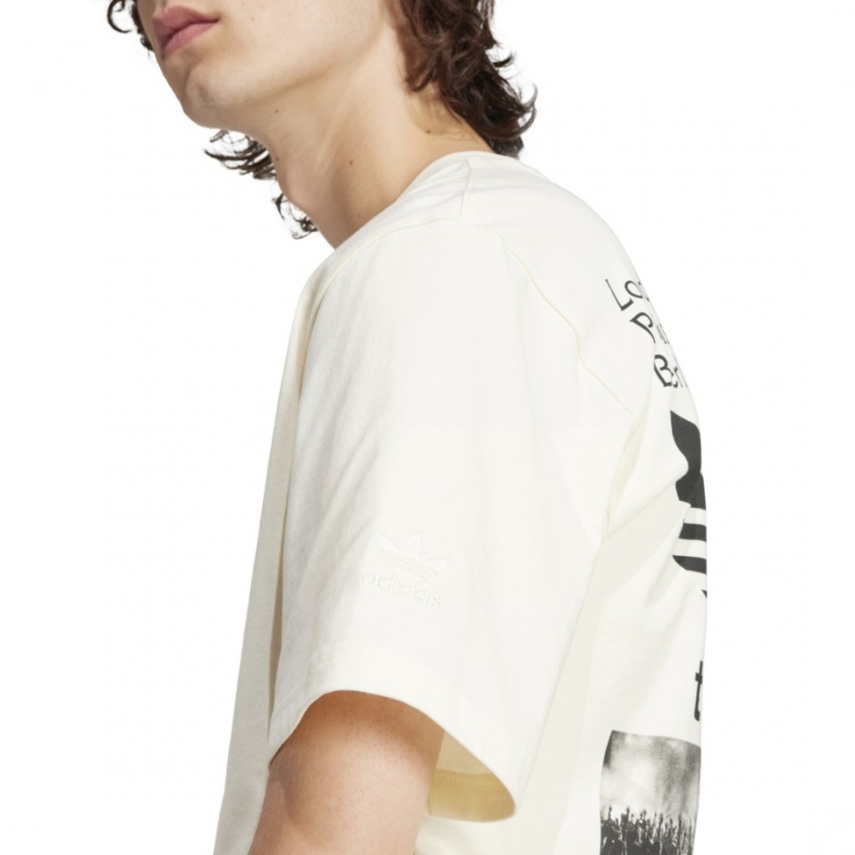 Ανδρικό T-Shirt Εκρού - adidas Originals 