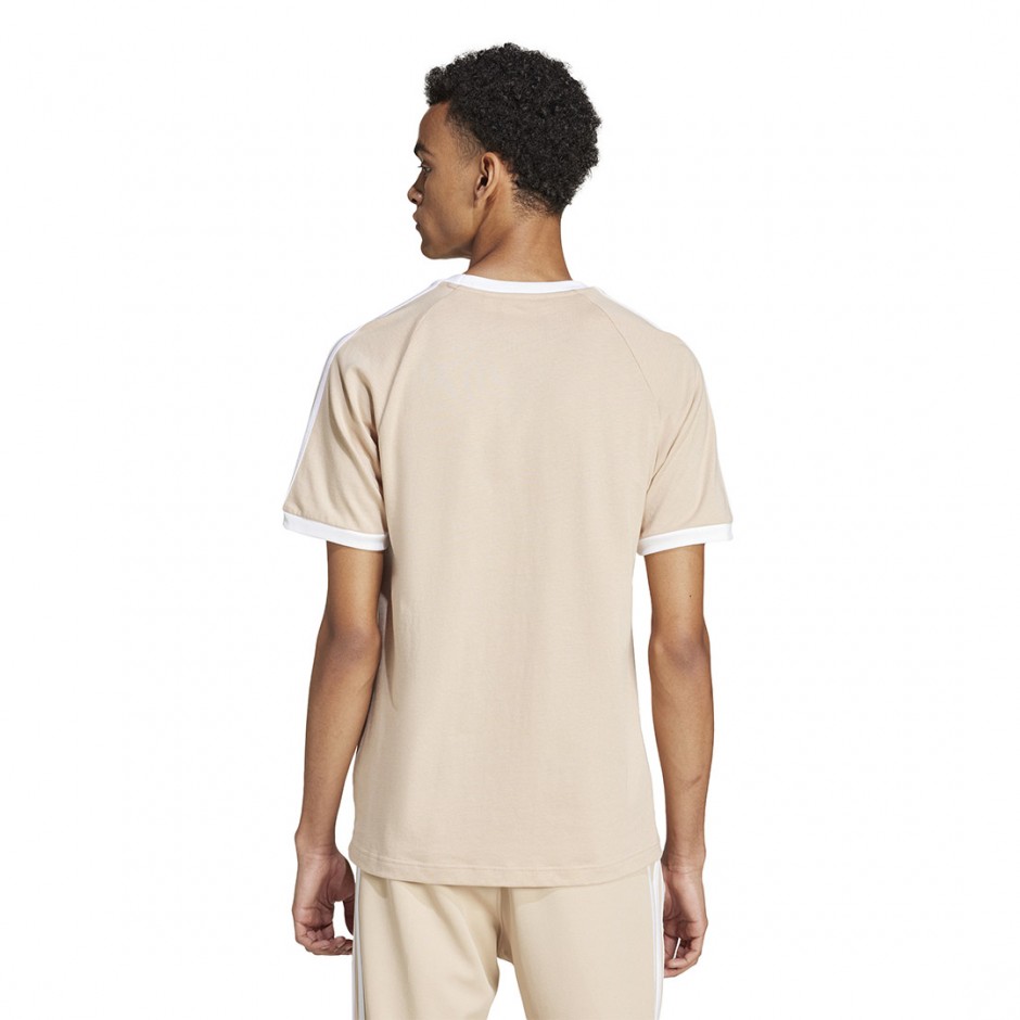 Ανδρικό T-Shirt Μπεζ - adidas Originals Adicolor Classics 3-Stripes
