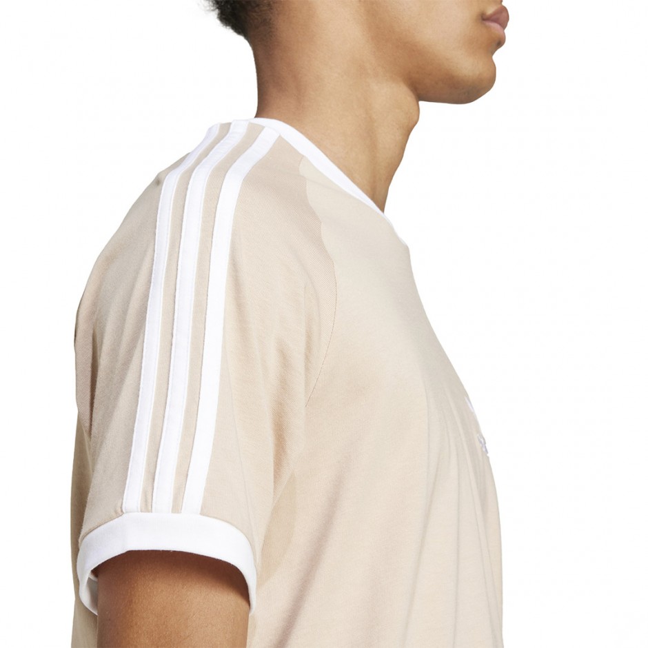 Ανδρικό T-Shirt Μπεζ - adidas Originals Adicolor Classics 3-Stripes