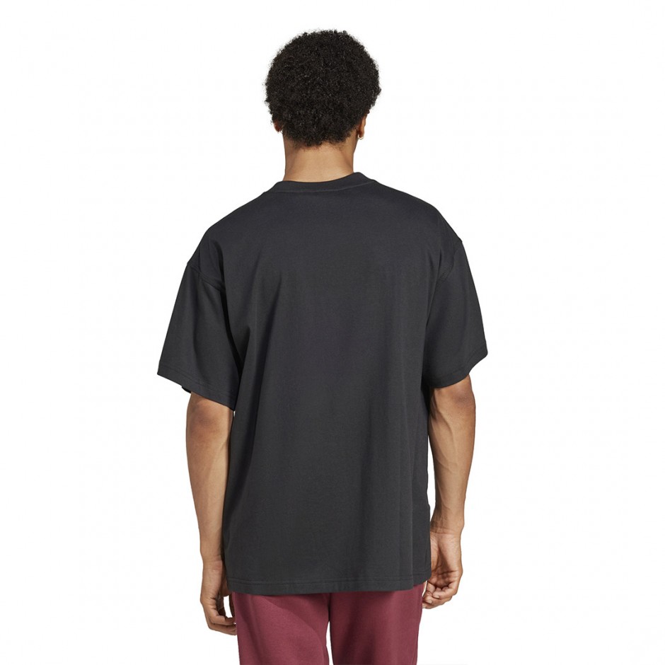 Ανδρικό T-Shirt Μαύρο - adidas Originals Essentials Trefoil