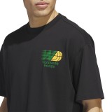 Ανδρικό T-Shirt Μαύρο - adidas Originals Worldwide Hoops Εικόνα 1