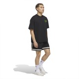 Ανδρικό T-Shirt Μαύρο - adidas Originals Worldwide Hoops Εικόνα 3