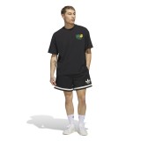 Ανδρικό T-Shirt Μαύρο - adidas Originals Worldwide Hoops Εικόνα 4