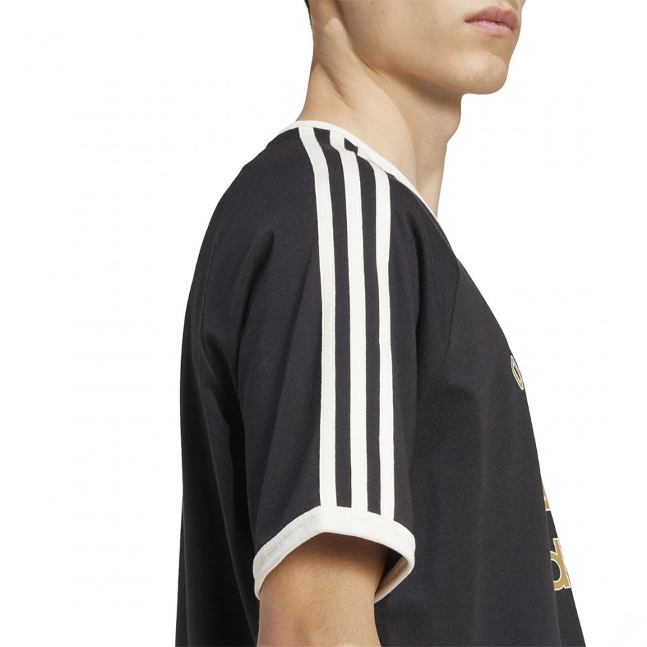 Ανδρικό T-Shirt Μαύρο - adidas Originals 3-Stripes Dept. Graphic 