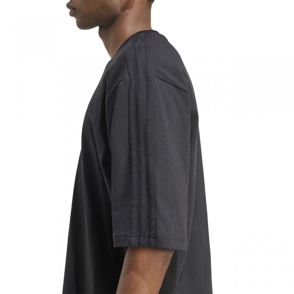 Ανδρικό T-Shirt Μαύρο - adidas Originals Adicolor Oversized