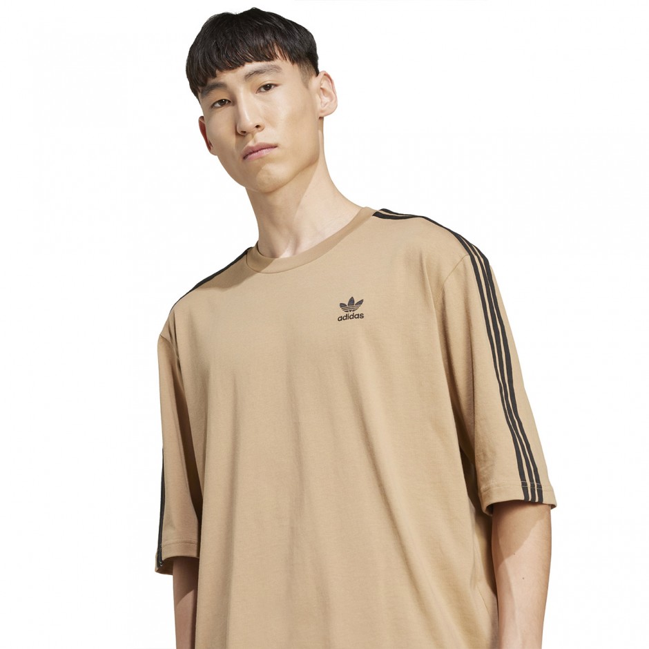 Ανδρικό T-Shirt Μπεζ - adidas Originals Adicolor Oversized