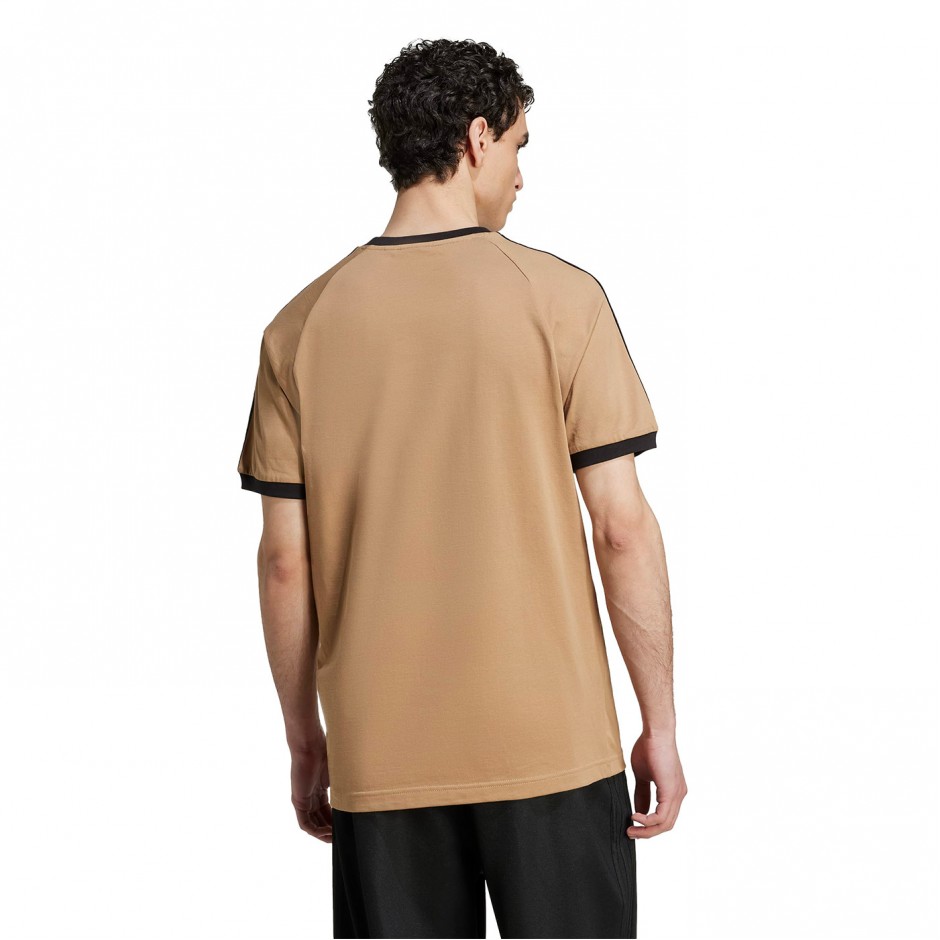 Ανδρικό T-Shirt Μπεζ - adidas Originals Adicolor Classics 3-Stripes