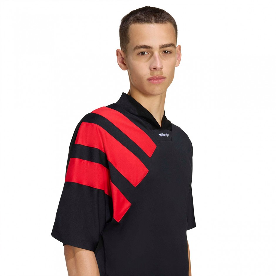 Ανδρικό T-Shirt Μαύρο - adidas Originals Adicolor Blocked Jersey