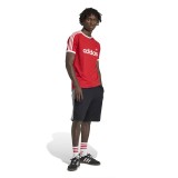Ανδρικό T-Shirt Κόκκινο - adidas Originals 3-Stripes Slim Ringer Εικόνα 3
