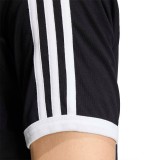 Men's T-Shirt Black - adidas Originals 3-Stripes Slim Ringer Image 1