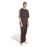 Men's T-Shirt Brown - adidas Originals Adicolor 3-Stripes Oversized Image 3